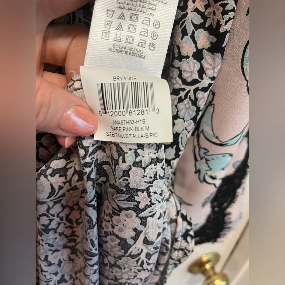 BCBGMaxAzria  Bryanne tunic purple floral  dress in Lilac/Black, size S - Picture 11 of 14